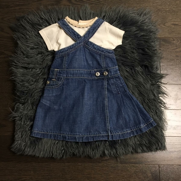 Burberry Baby 2pc Denim Dress 3M